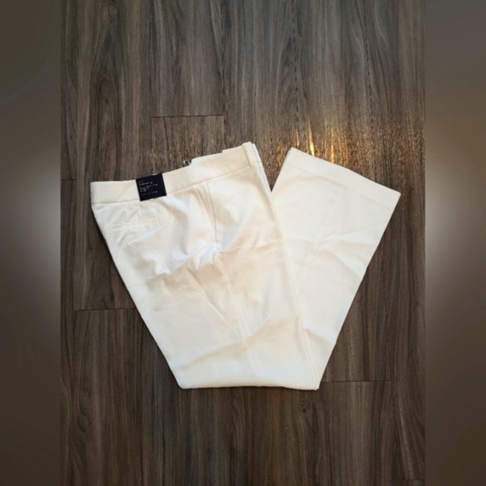 NWT Tommy Hilfiger Sutton Boot Leg White Trousers Sz 16
